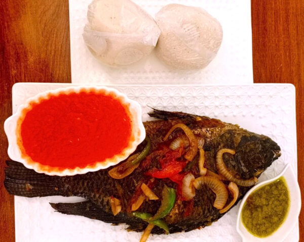 Banku with Grilled Tilapia - Image 2