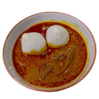 Banku with Groundnut Soup & Assorted Meat