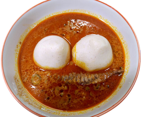 Banku with Groundnut Soup & Tuna