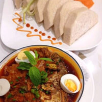 Boiled Yam with Fish Gravy