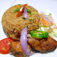 Fried Rice with Grilled Chicken