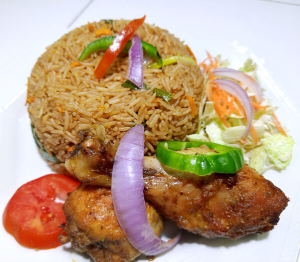 Fried Rice with Grilled Chicken