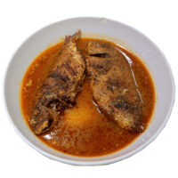 Fufu with Light Soup & Fried Fish