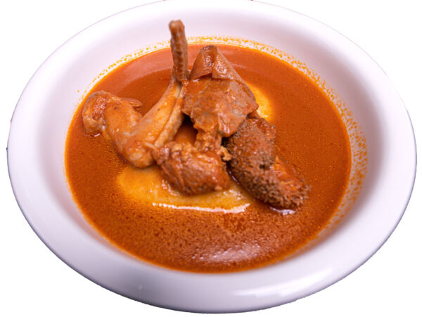 Fufu with Light Soup & Assorted Meat
