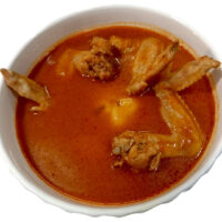 Fufu with Light Soup & Chicken Wings