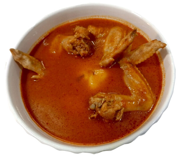 Fufu with Light Soup & Chicken Wings