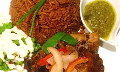 Jollof Rice with Grilled Chicken