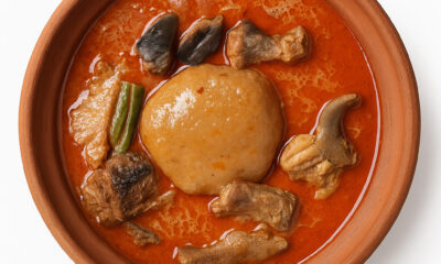 Kokonte with Soup