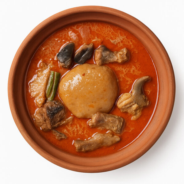 Kokonte with Soup
