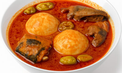Omo Tuo (Rice Balls) with Soup